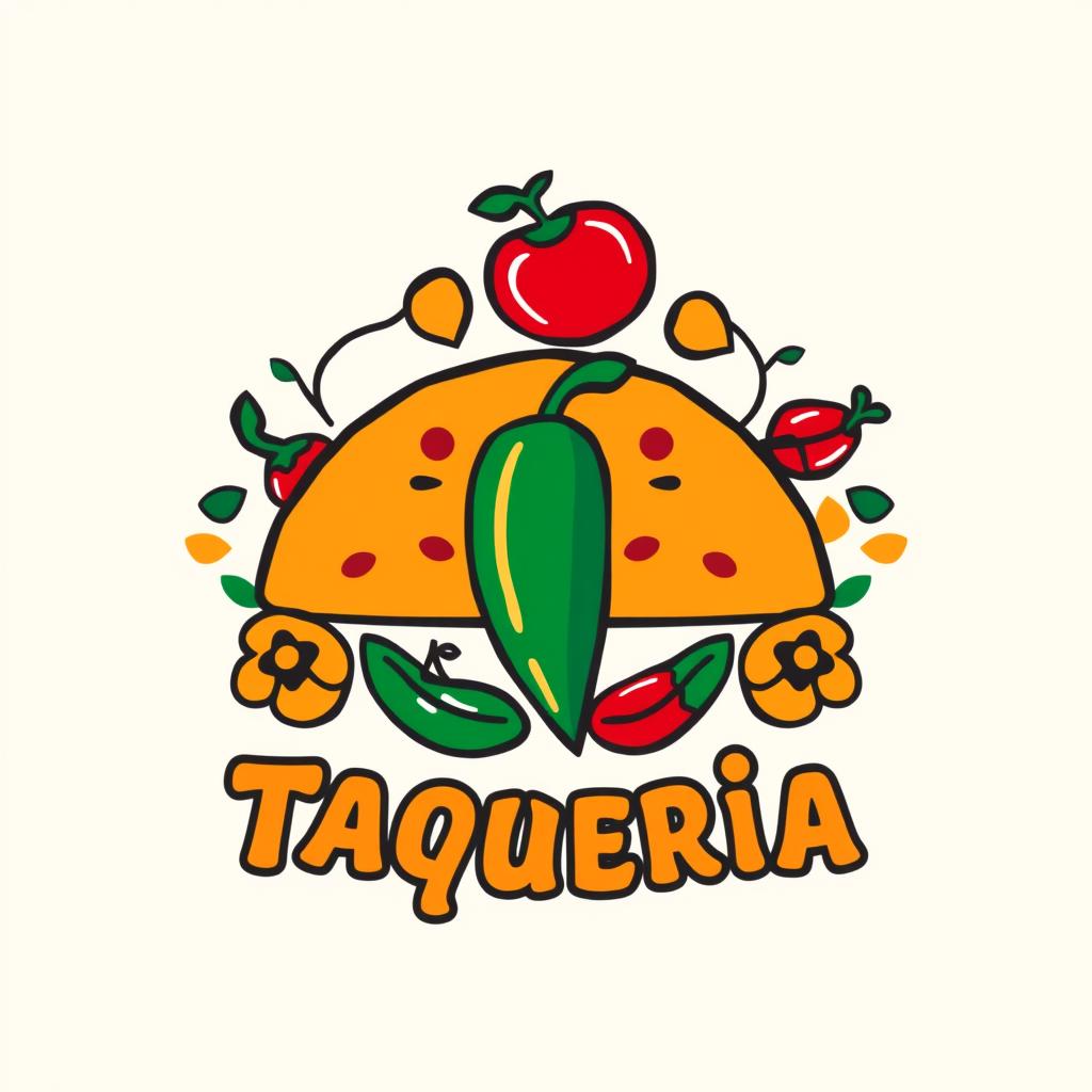 Mexican Restaurant Logo Example